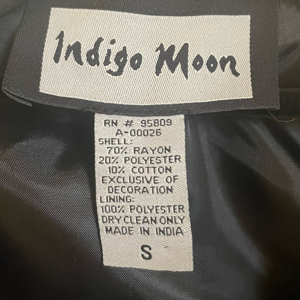 Vintage Indigo Moon Patchwork Jacket - image 3